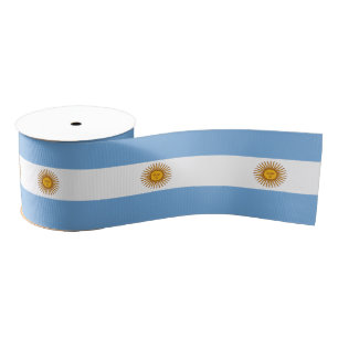 Vlag van Argentinië en Argentijnse visreizen, vaka Grosgrain Lint