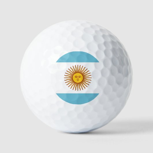 Vlag van Argentinië Golfballen (Voorkant)