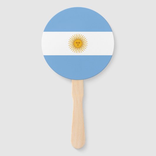 vlag van Argentinië Handwaaier (Voorkant)