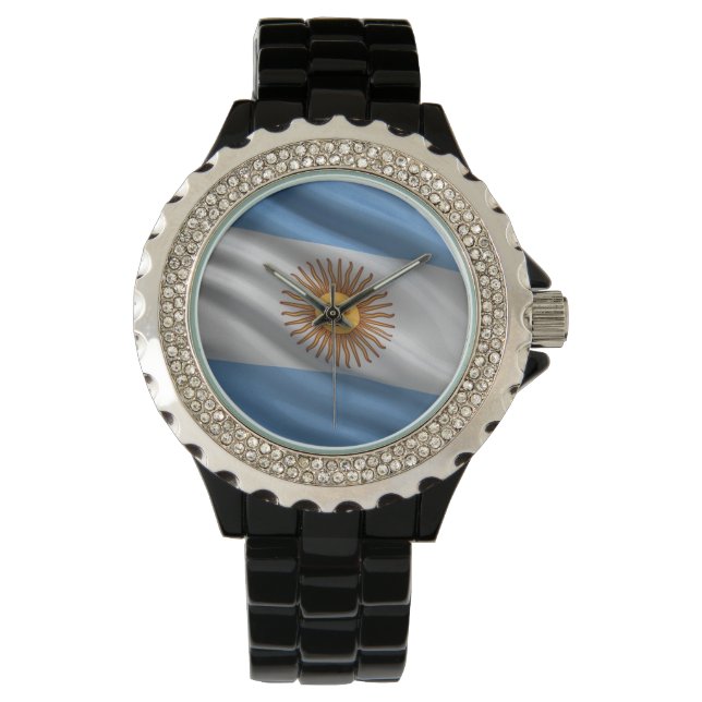 Vlag van Argentinië Horloge (Voorkant)