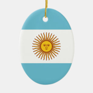 Vlag van Argentinië Keramisch Ornament