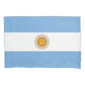 Vlag van Argentinië Kussensloop (Voorkant-Links)