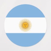 vlag van Argentinië Labels (Design 1)