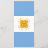vlag van Argentinië Menu (Achterkant)