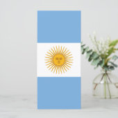 vlag van Argentinië Menu (Staand voorkant)
