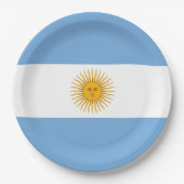 vlag van Argentinië Papieren Bordje (Voorkant)