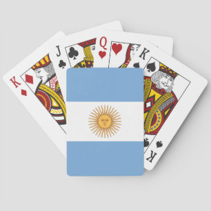 Vlag van Argentinië Pokerkaarten