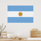 Vlag van Argentinië Poster (Keuken)