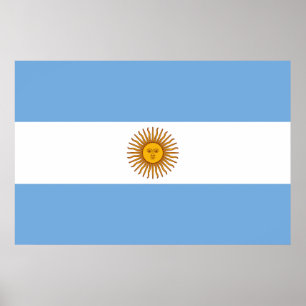 Vlag van Argentinië Poster