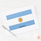 Vlag van Argentinië Rechthoekige Sticker (Envelop)