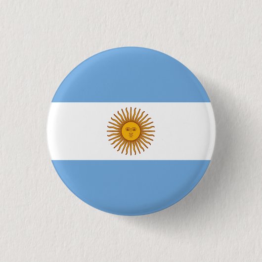 Vlag van Argentinië Ronde Button 3,2 Cm (Voorkant)