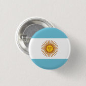 Vlag van Argentinië Ronde Button 3,2 Cm (Voorkant /achterkant)