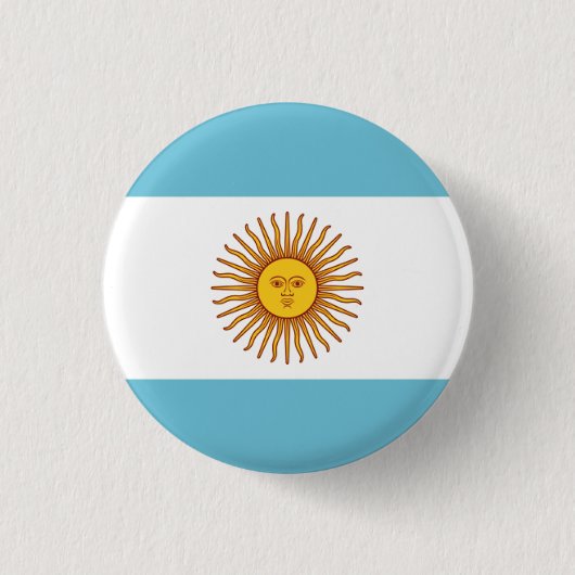 Vlag van Argentinië Ronde Button 3,2 Cm (Voorkant)