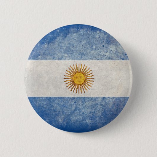 Vlag van Argentinië Ronde Button 5,7 Cm (Voorkant)