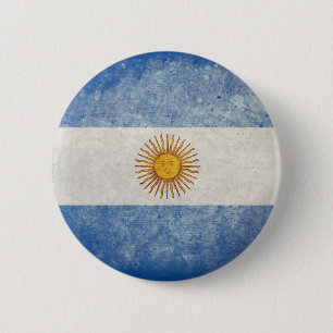 Vlag van Argentinië Ronde Button 5,7 Cm
