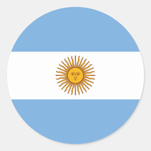 Vlag van Argentinië Ronde Sticker