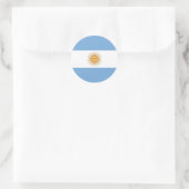 Vlag van Argentinië Ronde Sticker (Tas)