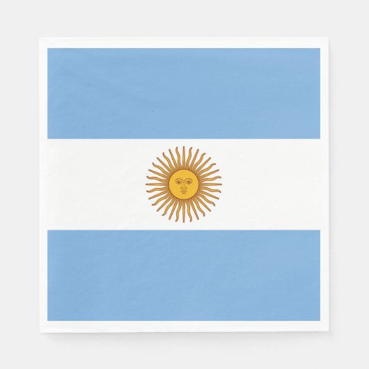 Vlag van Argentinië Servet (Voorkant)