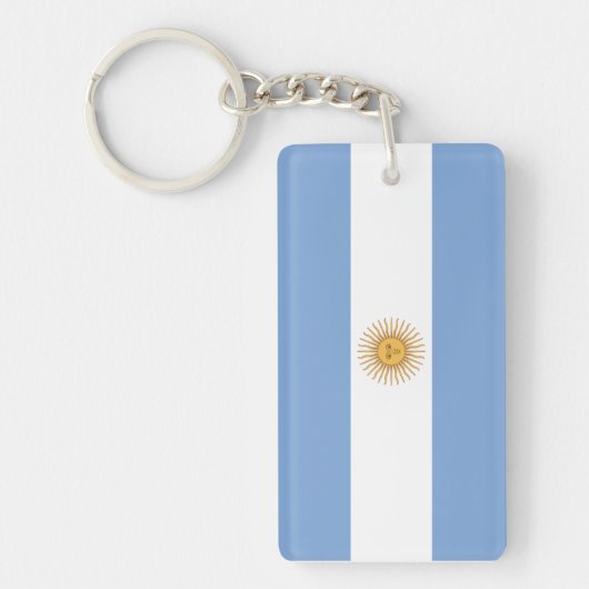 Vlag van Argentinië Sleutelhanger (Voorkant)