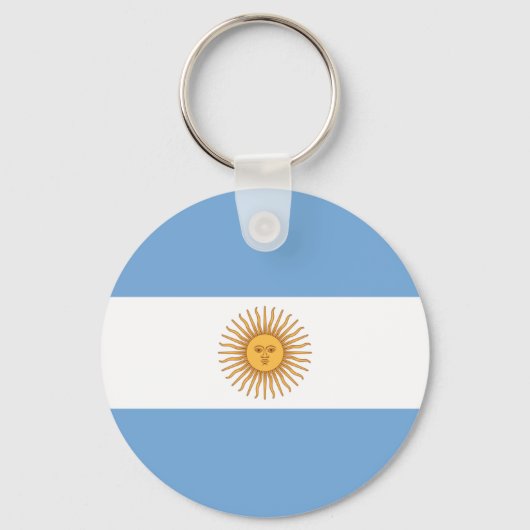 Vlag van Argentinië Sleutelhanger (Voorkant)