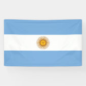 Vlag van Argentinië Spandoek (Horizontaal)
