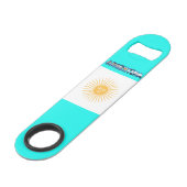 vlag van Argentinië Speed Flessenopener (Achterkant Gekanteld)