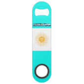 vlag van Argentinië Speed Flessenopener (Voorkant)