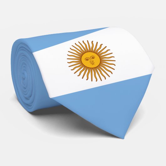 Vlag van Argentinië Stropdas (Opgerold)