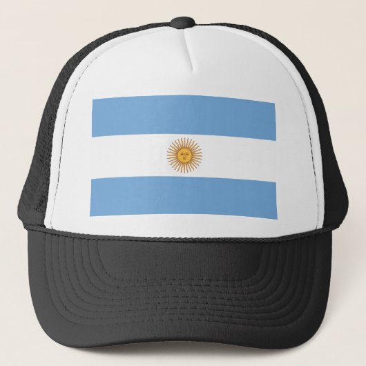 Vlag van Argentinië Trucker Pet (Voorkant)