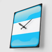 Vlag van Argentinië Vierkante Klok (Hoek)
