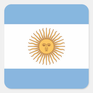 Vlag van Argentinië Vierkante Sticker
