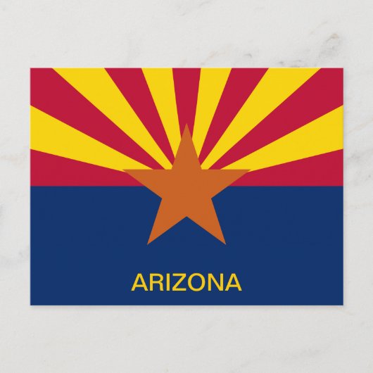 Vlag van Arizona Briefkaart (Voorkant)