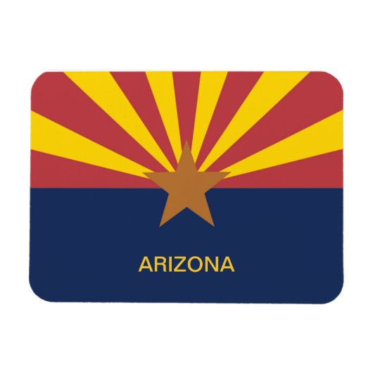 Vlag van Arizona Magneet (Horizontaal)