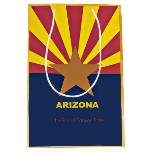 Vlag van Arizona Medium Cadeauzakje (Voorkant)