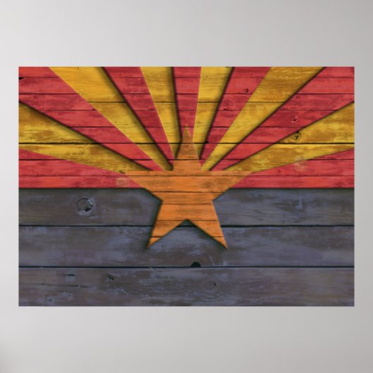  vlag van Arizona Poster (Voorkant)