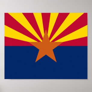 Vlag van Arizona Poster