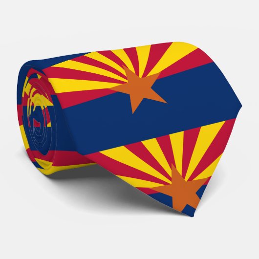 Vlag van Arizona Stropdas (Opgerold)