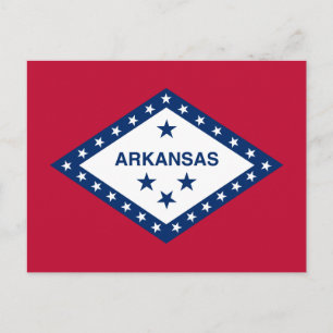 Vlag van Arkansas Briefkaart