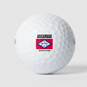 Vlag van Arkansas Golfballen (Voorkant)