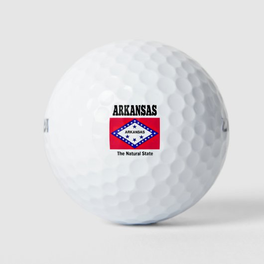 Vlag van Arkansas Golfballen (Voorkant)