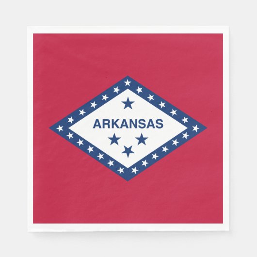 Vlag van Arkansas Servet (Voorkant)