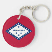 Vlag van Arkansas Sleutelhanger (Achterkant)