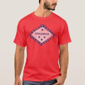 vlag van Arkansas T-shirt (Voorkant)