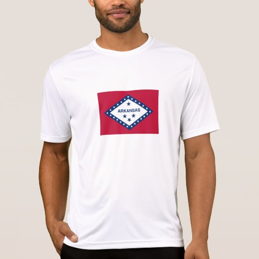 Vlag van Arkansas T-shirt (Voorkant)