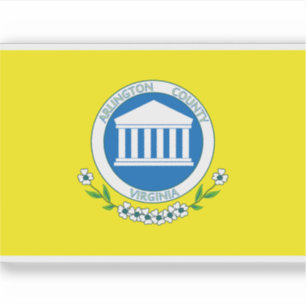 Vlag van Arlington County, Virginia (1983-2022) Sticker