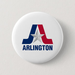 Vlag van Arlington, Texas Button
