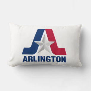 Vlag van Arlington, Texas Lumbar Pillow Kussen