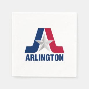 Vlag van Arlington, Texas Napkins Servet