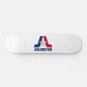 Vlag van Arlington, Texas Skateboard (Horizontaal)