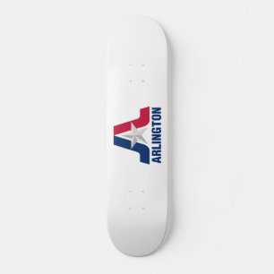 Vlag van Arlington, Texas Skateboard
